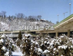 중구역 능라도에서 본 모란봉 전경