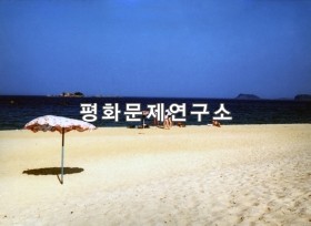 통천군 시중호 해수욕장