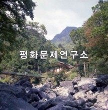 [유물유적관]묘향산 하비로암의 여름철에 자연 경치